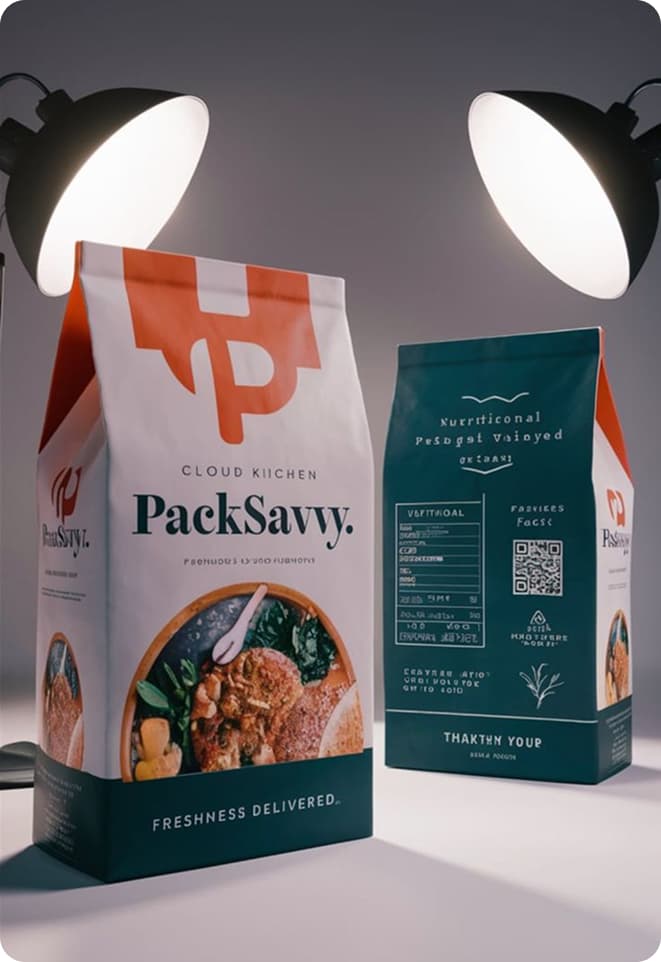 PackSavvy cloud kitchen food bags